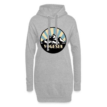 Vogesen les Voges - Hoodie-Kleid - Grau meliert - Vorne