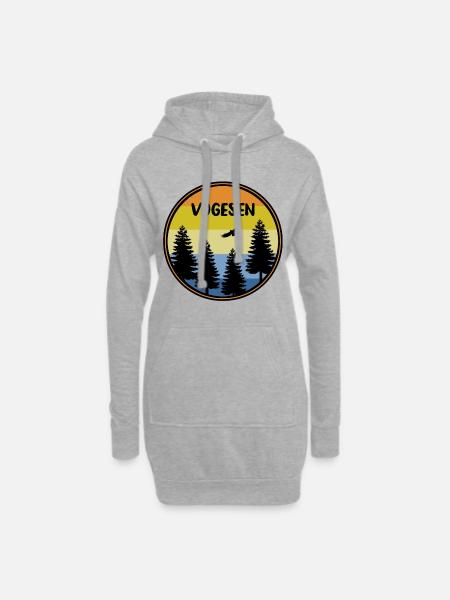 Vogesen - Hoodie-Kleid - Grau meliert