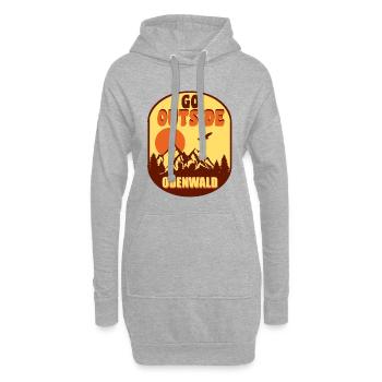 Odenwald - Hoodie-Kleid - Grau meliert - Vorne