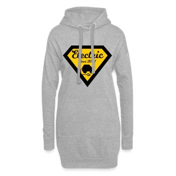 Véhicules électriques - Sweat-shirt à capuche long Femme - gris chiné - Devant