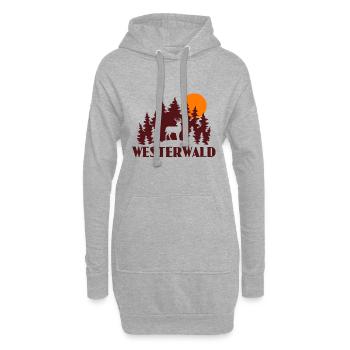 Westerwald - Hoodie-Kleid - Grau meliert - Vorne