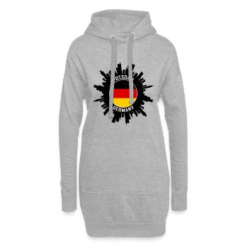 Potsdam Skyline Deutschland Flagge Reise-Souvenir - Hoodie-Kleid - Grau meliert - Vorne