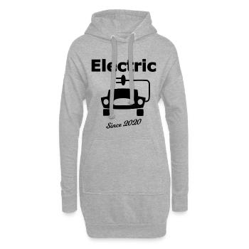 Les voitures de 2020 - Sweat-shirt à capuche long Femme - gris chiné - Devant