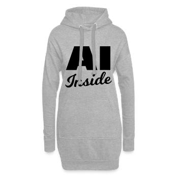 Die Cyber Profis - Hoodie-Kleid - Grau meliert - Vorne
