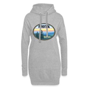 Freital - Hoodie-Kleid - Grau meliert - Vorne