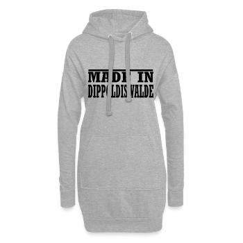 Dippoldiswalde - Hoodie-Kleid - Grau meliert - Vorne