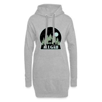 Allgäu - Hoodie-Kleid - Grau meliert - Vorne