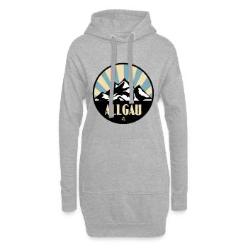 Allgäu - Hoodie-Kleid - Grau meliert - Vorne