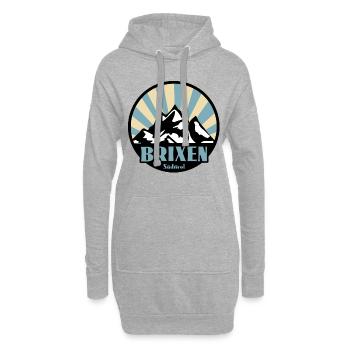 Brixen Südtirol - Hoodie-Kleid - Grau meliert - Vorne