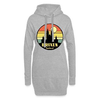 Brixen Südtirol - Hoodie-Kleid - Grau meliert - Vorne