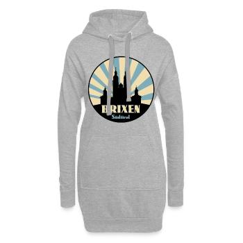 Brixen Südtirol - Hoodie-Kleid - Grau meliert - Vorne