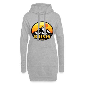 Brixen Südtirol - Hoodie-Kleid - Grau meliert - Vorne