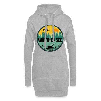 Wörther See - Hoodie-Kleid - Grau meliert - Vorne