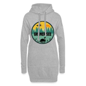 Grüner See - Hoodie-Kleid - Grau meliert - Vorne