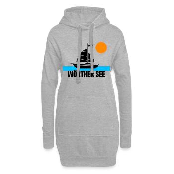 Wörther See - Hoodie-Kleid - Grau meliert - Vorne