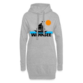 Wannsee - Hoodie-Kleid - Grau meliert - Vorne