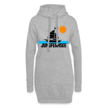 Jungfernsee - Hoodie-Kleid - Grau meliert - Vorne