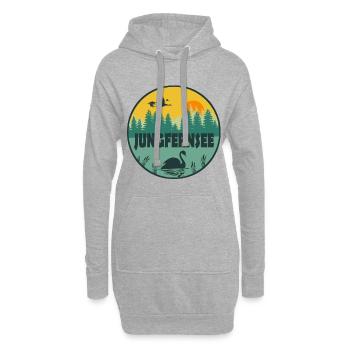Jungfernsee - Hoodie-Kleid - Grau meliert - Vorne
