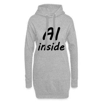 Robotique et codeurs - Sweat-shirt à capuche long Femme - gris chiné - Devant