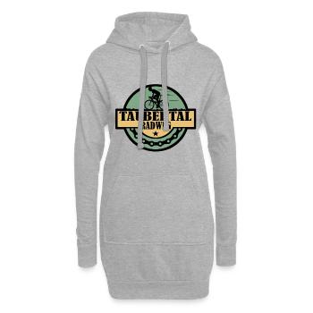 Taubertal Radweg - Hoodie-Kleid - Grau meliert - Vorne