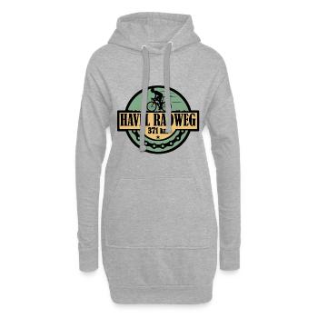 Havel Radweg - Hoodie-Kleid - Grau meliert - Vorne