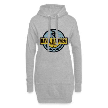 Havel Radweg - Hoodie-Kleid - Grau meliert - Vorne