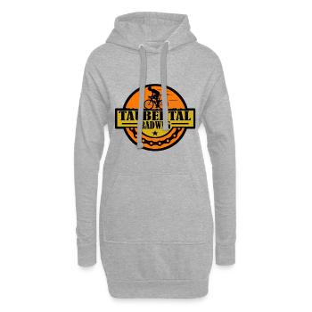Taubertal Radweg - Hoodie-Kleid - Grau meliert - Vorne