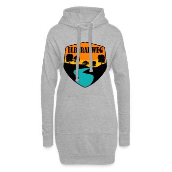 Elberadweg - Hoodie-Kleid - Grau meliert - Vorne