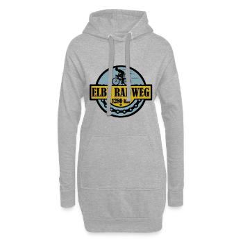 Elberadweg - Hoodie-Kleid - Grau meliert - Vorne