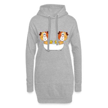 MEERSCHWEINCHEN - BADEWANNE - BADEN - TIERE - Hoodie-Kleid - Grau meliert - Vorne