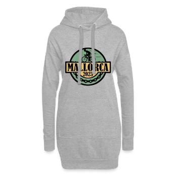 Mallorca Fahrrad 2023 - Hoodie-Kleid - Grau meliert - Vorne