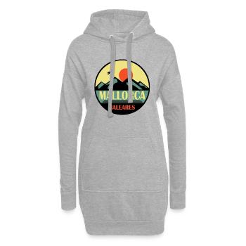 Mallorca Baleares - Hoodie-Kleid - Grau meliert - Vorne