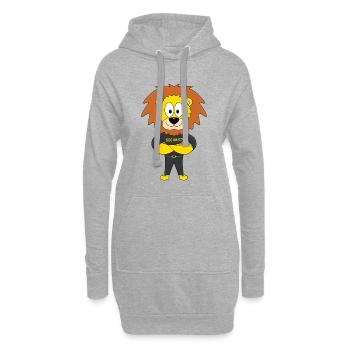 SECURITY - BODYGUARD - LÖWE - TÜRSTEHER - TIER - Hoodie-Kleid - Grau meliert - Vorne