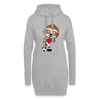 FUßBALL - SPORT - FAULTIER - SUPER - GUT - TIER - Hoodie-Kleid - Grau meliert - Vorne