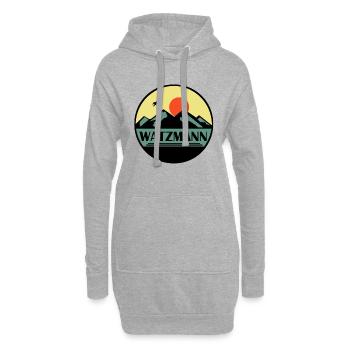Watzmann - Hoodie-Kleid - Grau meliert - Vorne