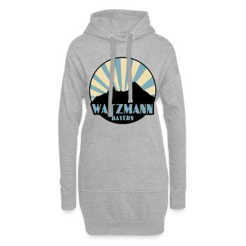 Watzmann - Hoodie-Kleid - Grau meliert - Vorne