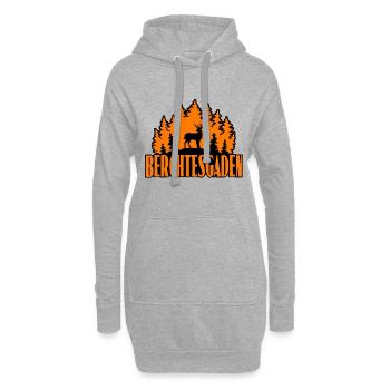 Berchtesgaden - Hoodie-Kleid - Grau meliert - Vorne