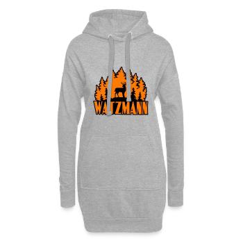 Watzmann - Hoodie-Kleid - Grau meliert - Vorne