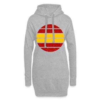 Les Espagnols - Sweat-shirt à capuche long Femme - gris chiné - Devant