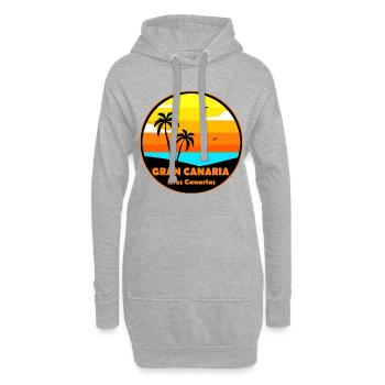 Gran Canaria - Hoodie-Kleid - Grau meliert - Vorne