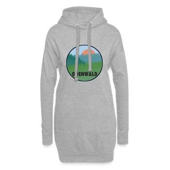 Odenwald - Hoodie-Kleid - Grau meliert - Vorne
