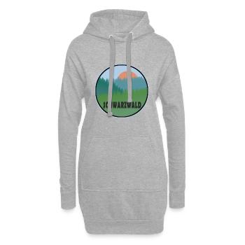 Schwarzwald - Hoodie-Kleid - Grau meliert - Vorne