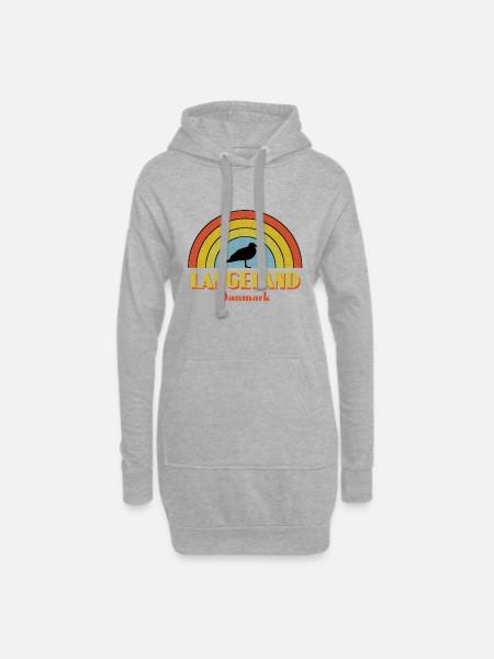 Langeland - Hoodie-Kleid - Grau meliert