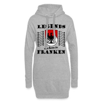 In Nürnberg geboren - Hoodie-Kleid - Grau meliert - Vorne