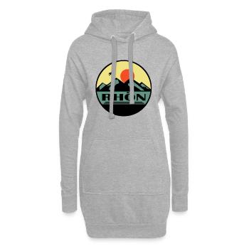 Rhön - Hoodie-Kleid - Grau meliert - Vorne