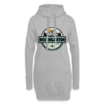Rosengarten - Hoodie-Kleid - Grau meliert - Vorne