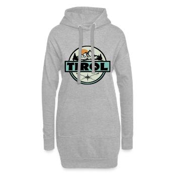 Tirol - Hoodie-Kleid - Grau meliert - Vorne
