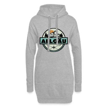 Allgäu - Hoodie-Kleid - Grau meliert - Vorne