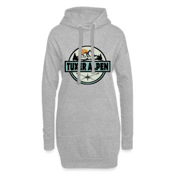 Tuxer Alpen - Hoodie-Kleid - Grau meliert - Vorne
