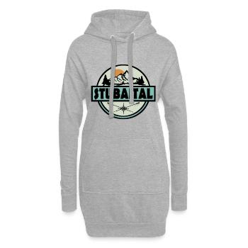 Stubaital - Hoodie-Kleid - Grau meliert - Vorne